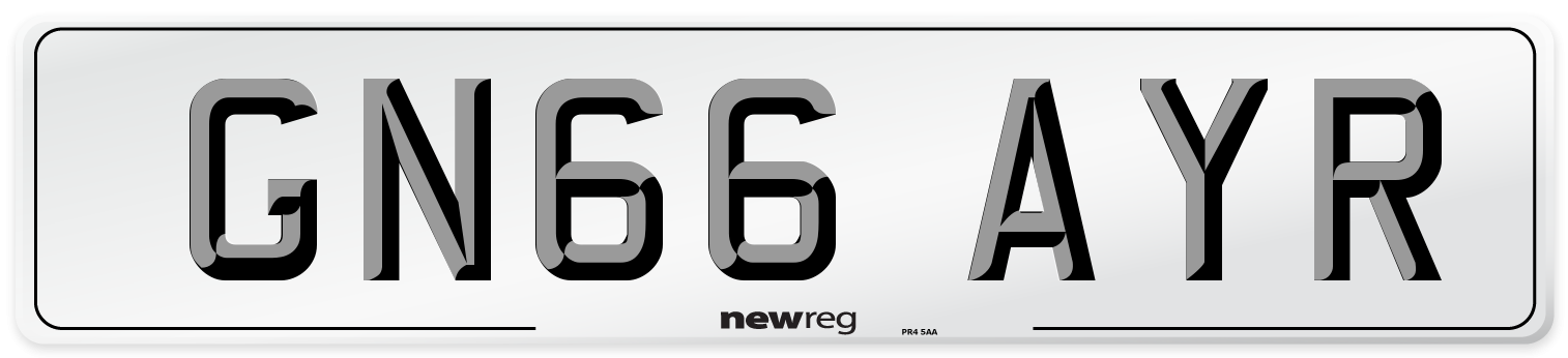 GN66 AYR Number Plate from New Reg